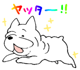 Kotarou is a french bulldog. sticker #631123