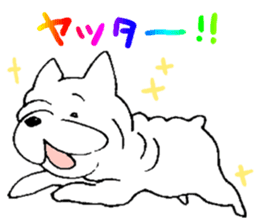Kotarou is a french bulldog. sticker #631123