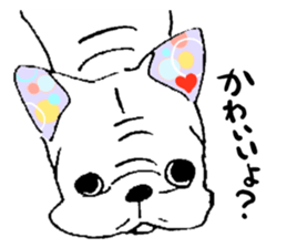 Kotarou is a french bulldog. sticker #631125
