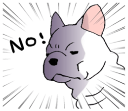 Kotarou is a french bulldog. sticker #631135