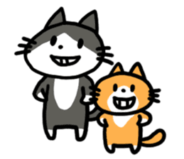 Two cats sticker #631202