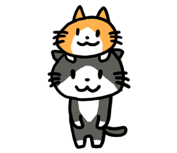 Two cats sticker #631214