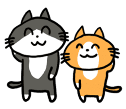 Two cats sticker #631233