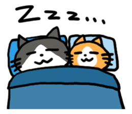 Two cats sticker #631241