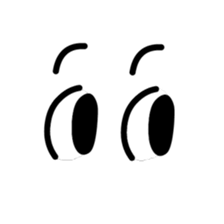 eye & mouth sticker #631244