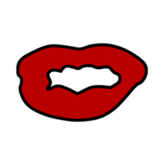 eye & mouth sticker #631248