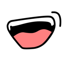 eye & mouth sticker #631254