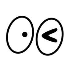 eye & mouth sticker #631258