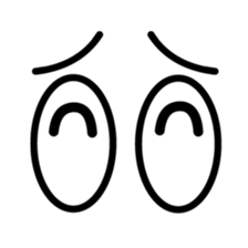 eye & mouth sticker #631259