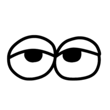 eye & mouth sticker #631266