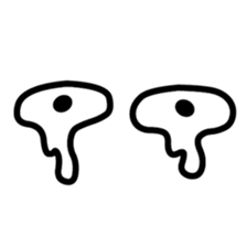 eye & mouth sticker #631274