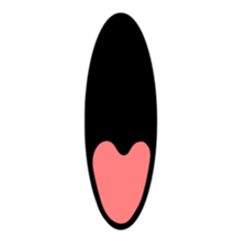 eye & mouth sticker #631281