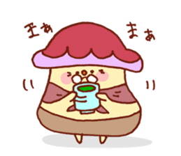 Mushroom family sticker #631490