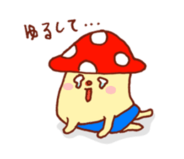 Mushroom family sticker #631503