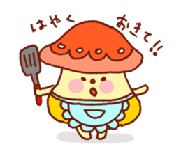 Mushroom family sticker #631505