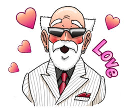 A bit bad old man Jason Smith sticker #631725