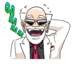 A bit bad old man Jason Smith sticker #631726