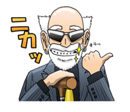 A bit bad old man Jason Smith sticker #631727