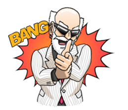 A bit bad old man Jason Smith sticker #631734