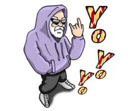 A bit bad old man Jason Smith sticker #631739