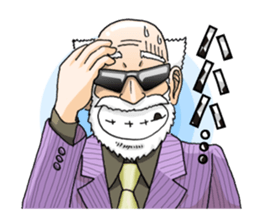 A bit bad old man Jason Smith sticker #631741