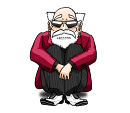 A bit bad old man Jason Smith sticker #631743