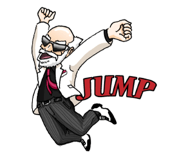 A bit bad old man Jason Smith sticker #631749