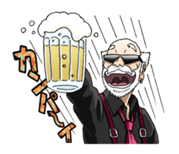 A bit bad old man Jason Smith sticker #631750