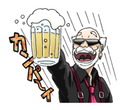 A bit bad old man Jason Smith sticker #631750