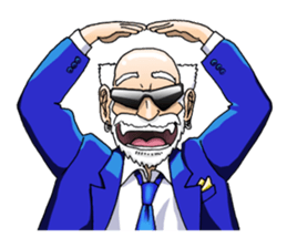 A bit bad old man Jason Smith sticker #631753