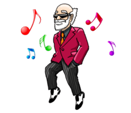 A bit bad old man Jason Smith sticker #631754