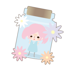 Girl's stickers