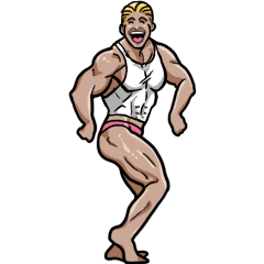 Muscle Macho Sticker By Masaoh Muscle Macho Sticker By Masaoh