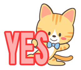 Brown tabby sticker #632165