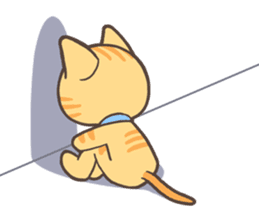 Brown tabby sticker #632197