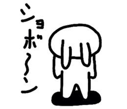 White rabbit MOMOZIROU sticker #633212