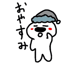 White rabbit MOMOZIROU sticker #633222