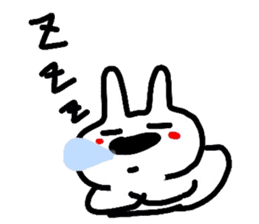 White rabbit MOMOZIROU sticker #633224