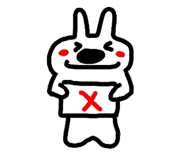 White rabbit MOMOZIROU sticker #633226