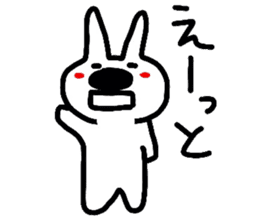 White rabbit MOMOZIROU sticker #633230