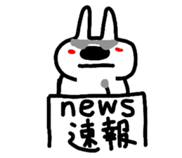 White rabbit MOMOZIROU sticker #633231