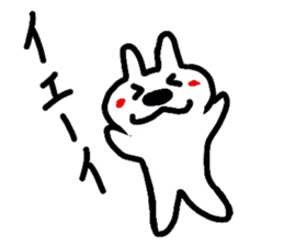 White rabbit MOMOZIROU sticker #633241