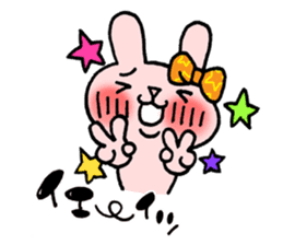 Pinky Rabbit Raby sticker #633264