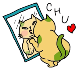 Too laid back cats sticker #633731