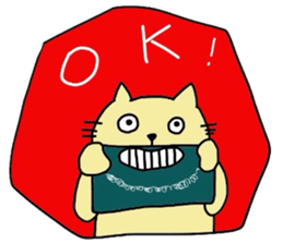 Too laid back cats sticker #633742