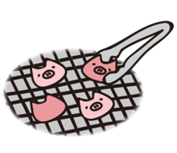 cute pig stickers "BUTAMP" sticker #634084