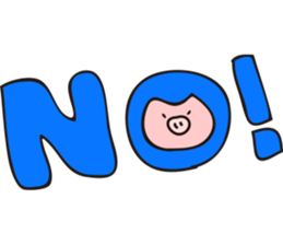 cute pig stickers "BUTAMP" sticker #634099