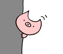cute pig stickers "BUTAMP" sticker #634121