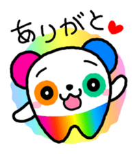 COLORFUL PANDA sticker #636402