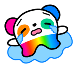 COLORFUL PANDA sticker #636404